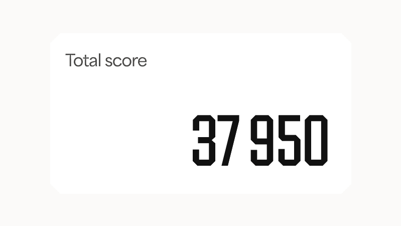 Total score counter