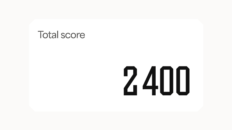Total score counter